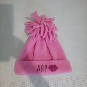 Agatha Ruiz De La Prada pink fleece hat nwt